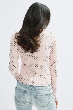 14+ 2 in 1 lace rib cardigan