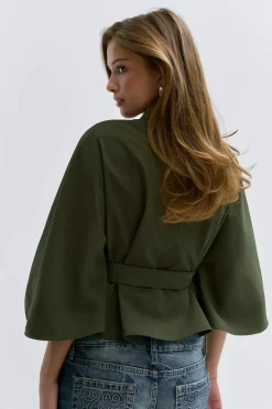 14+ belted trench cape