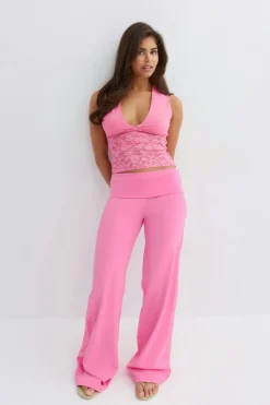 14+ coral baggy yoga pants