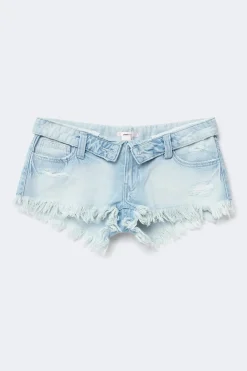14+ delulu denim shorts