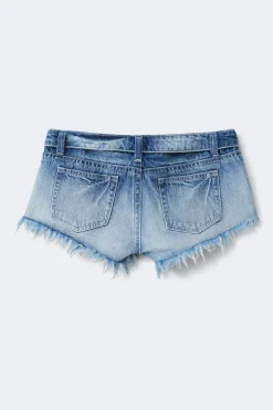 14+ delulu denim shorts
