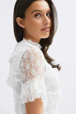 14+ frill lace top