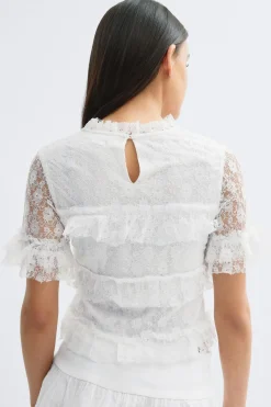 14+ frill lace top