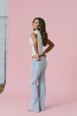 14+ hip hug loose jeans