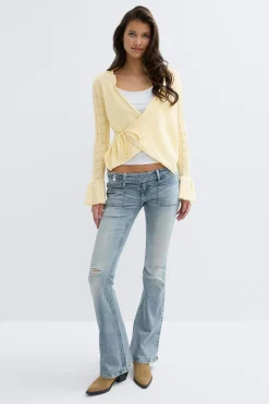 14+ knitted frill cardigan