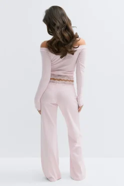 14+ lace detail trousers
