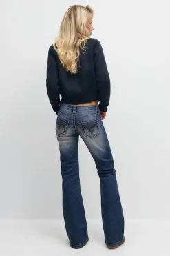 14+ low rise flare jeans
