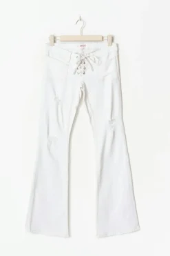 14+ pleated tie jeans