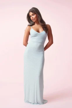 14+ prom rhinestone dress