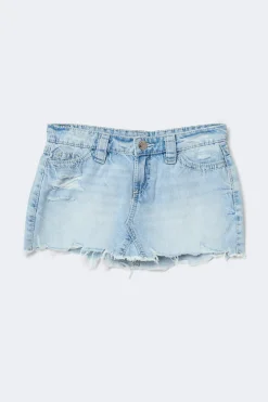 14+ slay low denim skirt