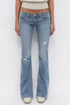 14+ sparkle low flare jeans