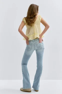 14+ the cross low flare jeans