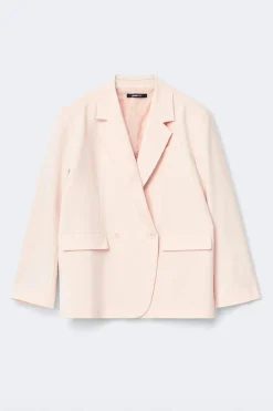 Back high slit blazer