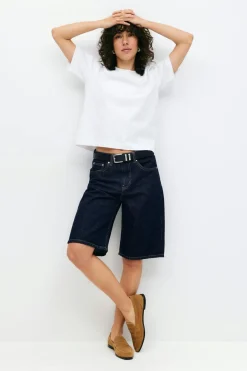 Baggy denim shorts