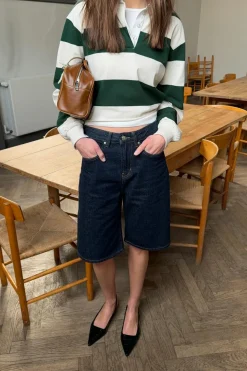 Baggy denim shorts