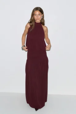 Balloon maxi skirt