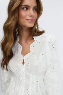 Balloon sleeve blouse