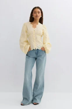 Balloon sleeve blouse