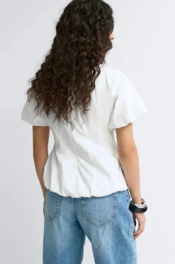 Balloon sleeve blouse