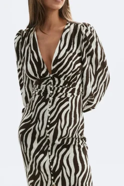 Balloon sleeve dress