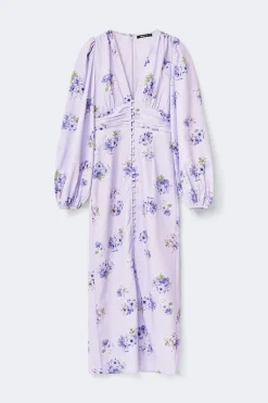 Balloon sleeve dress