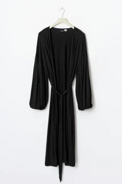 Balloon sleeve loungewear robe