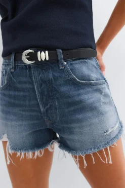 Blue crush denim shorts