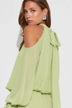 Boho chiffon mini dress