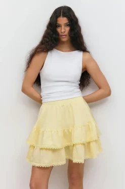 Boho mini skirt