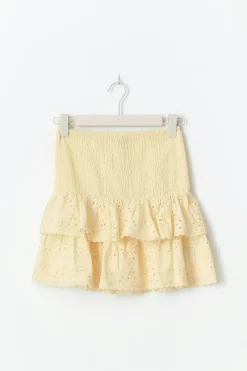 Broderie anglaise mini skirt