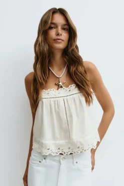 Broderie anglaise singlet
