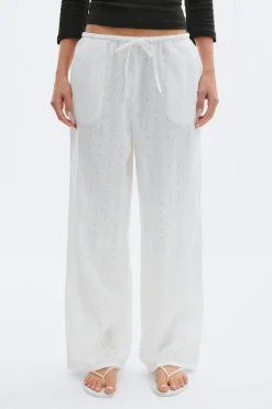 Broderie anglaise trousers