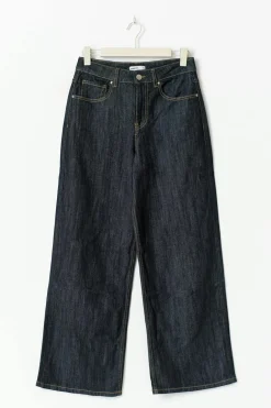 Buckle baggy jeans