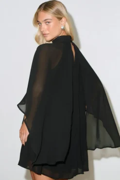 Cape mini dress