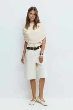 Cape ruched top