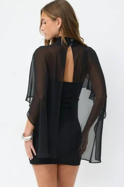 Cape tube dress