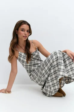 Checked dress