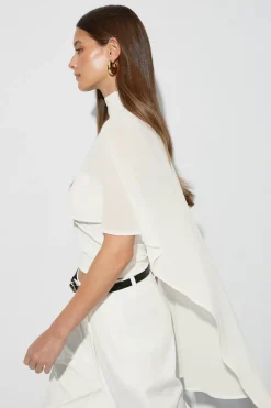 Chiffon cape top