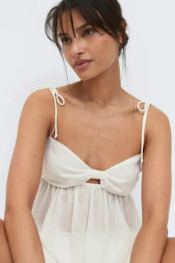 Chiffon loungewear singlet