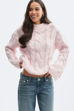 Chunky knitted cable sweater