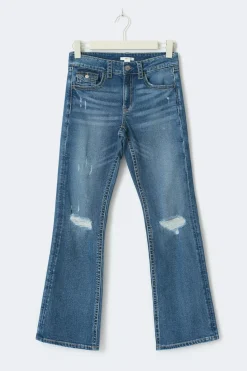 Chunky mid waist jeans