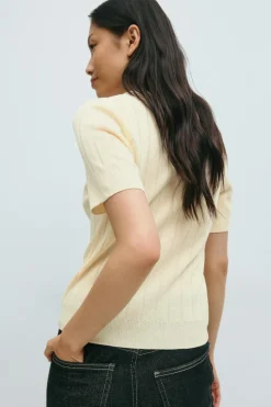 Collar knitted top
