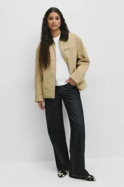 Corduroy collar jacket
