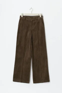 Corduroy high waist trousers