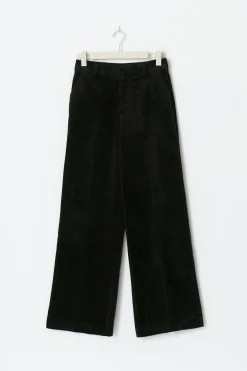 Corduroy high waist trousers