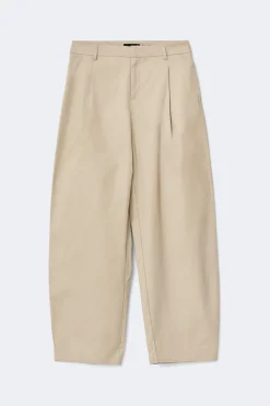 Cotton barrel trousers