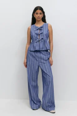 Cotton poplin trousers