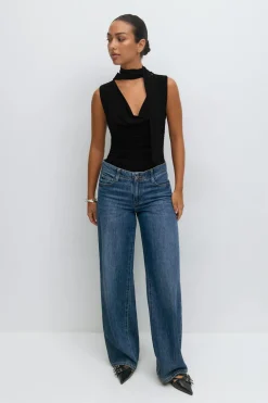 Cowlneck scarf top