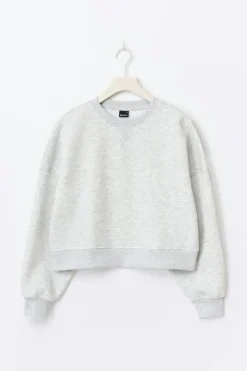 Crop crewneck sweater