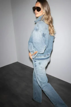 Crush straight jeans